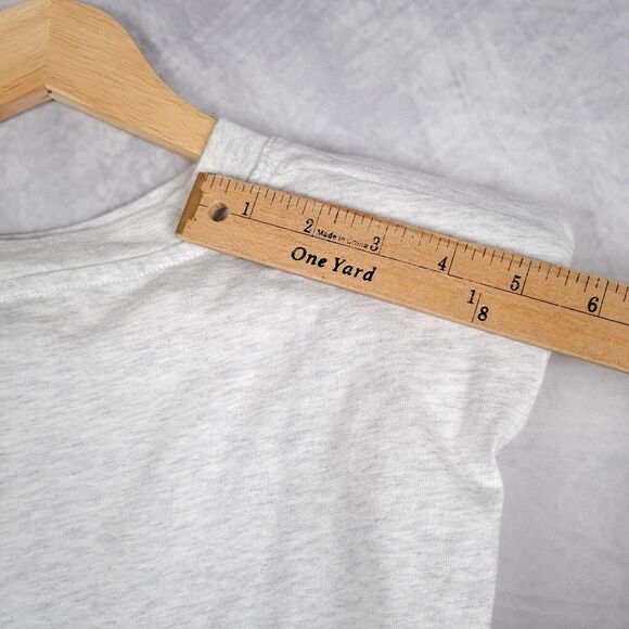 Aritzia Babaton Shoulder Pad Tank Top Womens Small Heathered Gray Sleeveless Tee - Picture 11 of 16